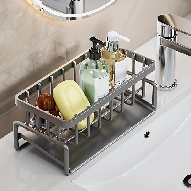 Faucet Dishcloth Sponge Holder Kitchen Storage Rack Sink Drain Basket