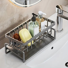 Faucet Dishcloth Sponge Holder Kitchen Storage Rack Sink Drain Basket