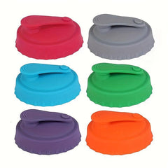 6pcs Silicone Can Lids for Spill Protection - Soda Beer Juice Covers