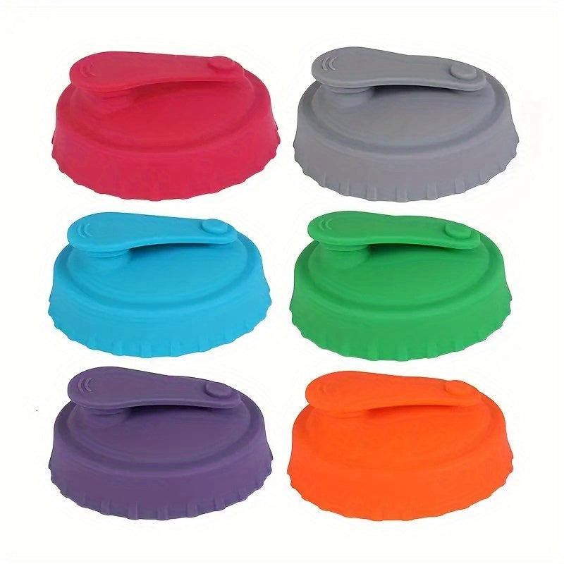 6pcs Silicone Can Lids for Spill Protection - Soda Beer Juice Covers