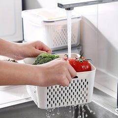 3pcs Fridge Food Storage Container w/ Lid & Stackable Container