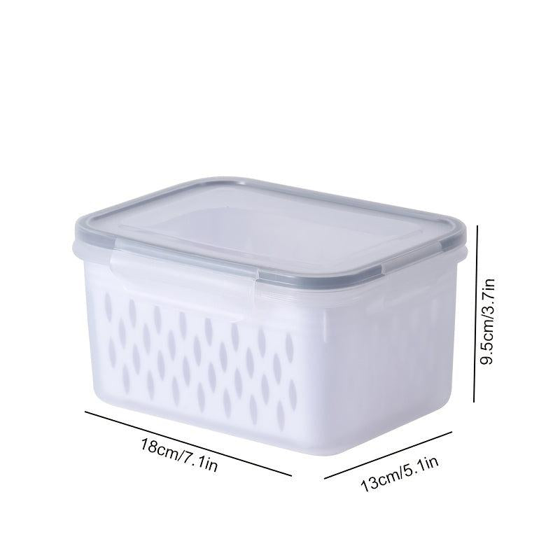 3pcs Fridge Food Storage Container w/ Lid & Stackable Container