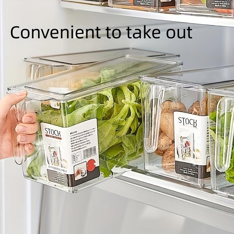 Food Storage Container with Handle Transparent Refrigerator Storage Box