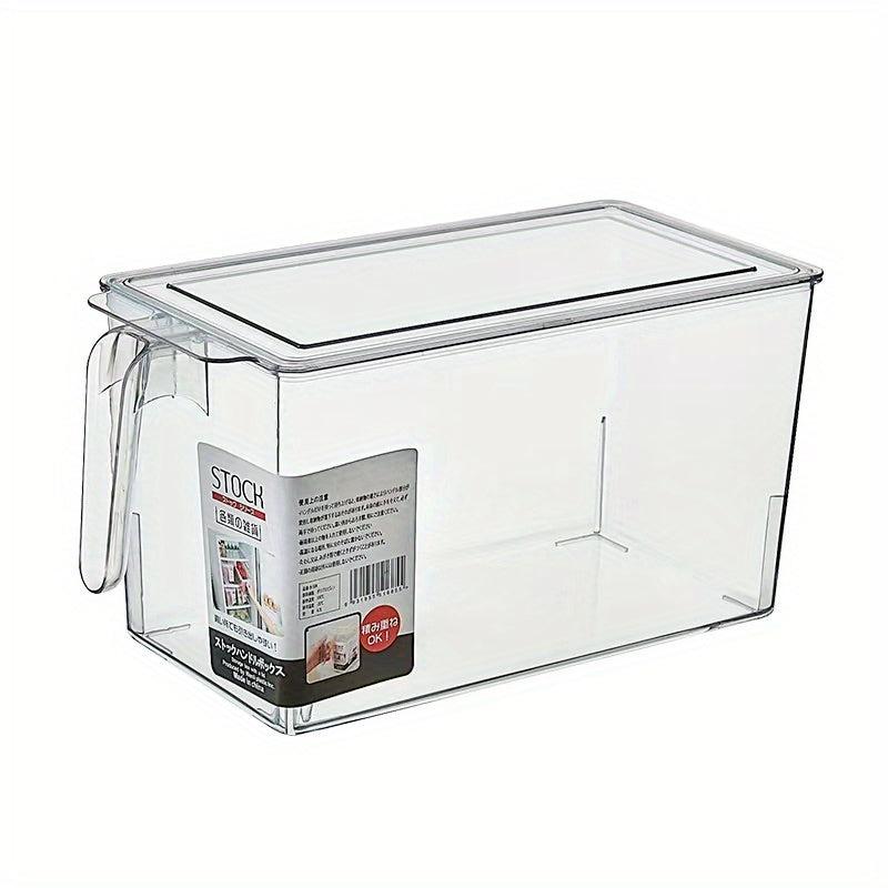 Food Storage Container with Handle Transparent Refrigerator Storage Box