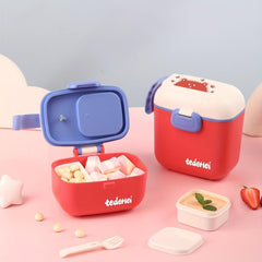 Food Supplement Box Milk Powder Portable Outing Compartmentalized Sealed Can