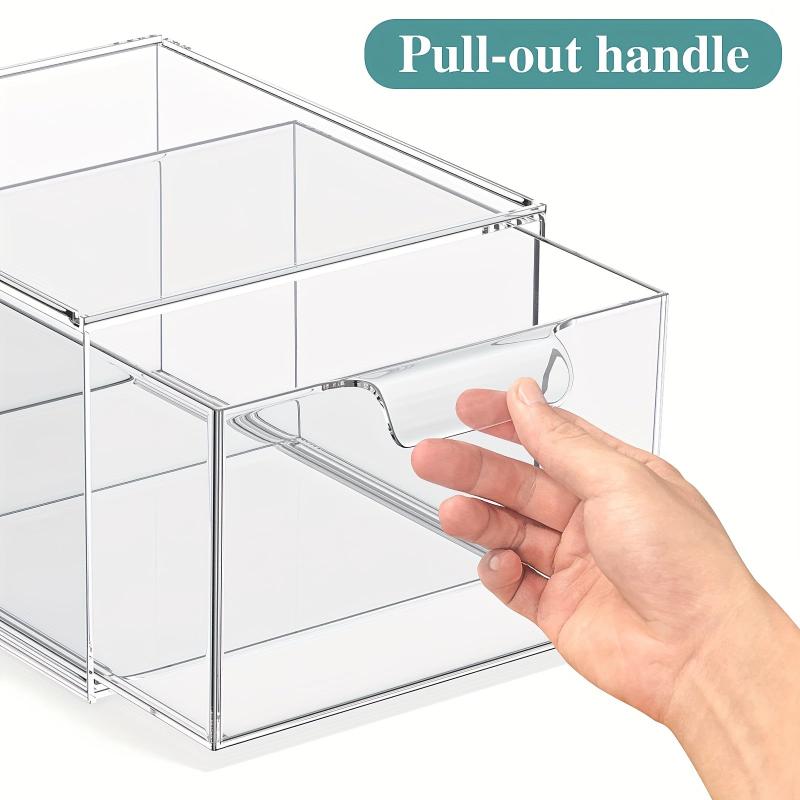 Clear Organizer Kitchen Sink Organizer Plastic Storage Drawers With Handles
