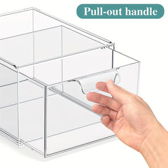 Clear Organizer Kitchen Sink Organizer Plastic Storage Drawers With Handles