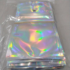 100 pcs Holographic Smell Proof Bags for Food Storage & More