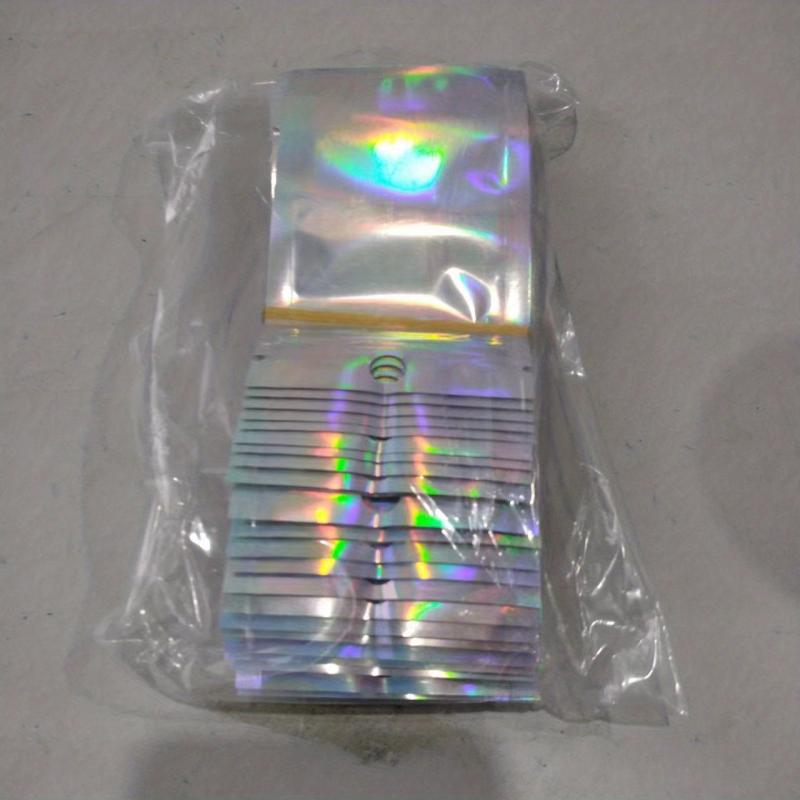 100 pcs Holographic Smell Proof Bags for Food Storage & More
