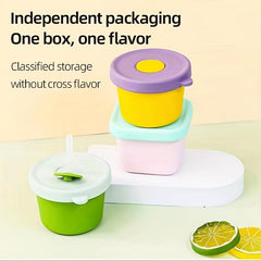 Silicone Food Bowl with Lid Complementary Food Container