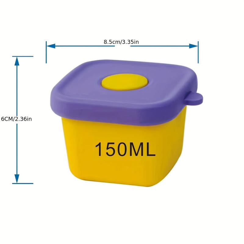 Silicone Food Bowl with Lid Complementary Food Container