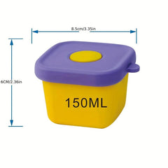 Silicone Food Bowl with Lid Complementary Food Container