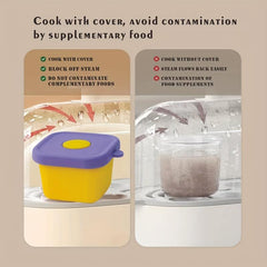 Silicone Food Bowl with Lid Complementary Food Container