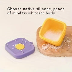 Silicone Food Bowl with Lid Complementary Food Container