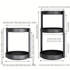 Lazy Susan Organizer Rotating Spice Rack Storage Tray For Spice Sorting