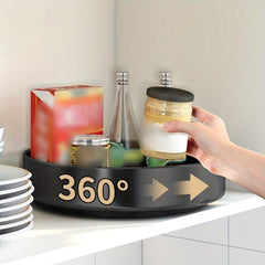 Lazy Susan Organizer Rotating Spice Rack Storage Tray For Spice Sorting