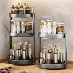 Lazy Susan Organizer Rotating Spice Rack Storage Tray For Spice Sorting