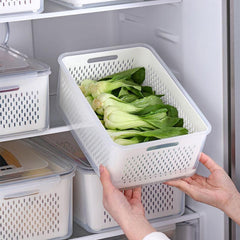 4.5L Portable Drain Refrigerator Storage Box With Lid - Fresh keeping Box