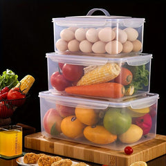 Plastic Refrigerator Storage Box for Fresh Fruit Vegetable Crisper Dumpling