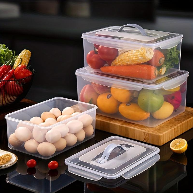 Plastic Refrigerator Storage Box for Fresh Fruit Vegetable Crisper Dumpling