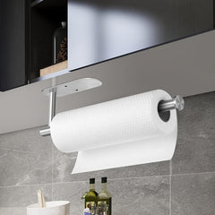 Under Cabinet Tissue Holder for Kitchen Wall Self Adhesive Paper Towel Holder