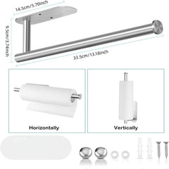 Under Cabinet Tissue Holder for Kitchen Wall Self Adhesive Paper Towel Holder