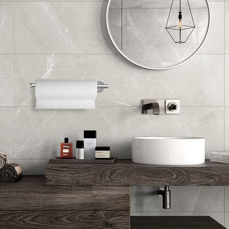 Under Cabinet Tissue Holder for Kitchen Wall Self Adhesive Paper Towel Holder