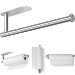 Under Cabinet Tissue Holder for Kitchen Wall Self Adhesive Paper Towel Holder