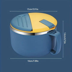 Stainless Steel Noodles Bowl Large Capacity Leakproof Food Container