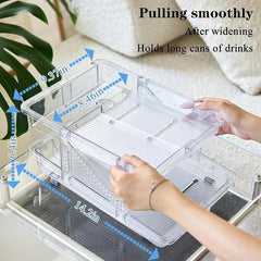 Automatic Rolling Soda Can Organizer For Refrigerator