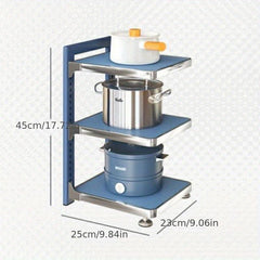 Functional Sink Storage Shelf 2 Tiers Freestanding Rack for Kitchen Bathroom