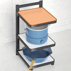 Functional Sink Storage Shelf 2 Tiers Freestanding Rack for Kitchen Bathroom