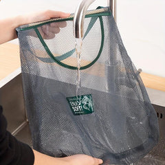 Portable Vegetable Storage Mesh Bag for Kitchen Wall-mounted Hanging Basket