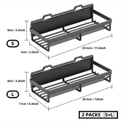 4pcs Magnetic Spice Rack For Refrigerator Space Saving Organizer