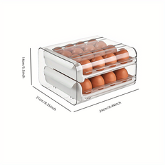 Leak-Proof Egg Storage Box with Lid