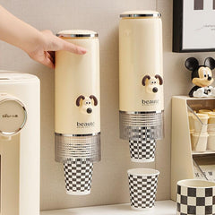 Wall Mounted Cup Holder for Water Dispenser Home Office Gym