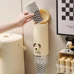 Wall Mounted Cup Holder for Water Dispenser Home Office Gym