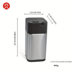 Stainless Steel Knife Holder with Sharpener and Scissors Socket