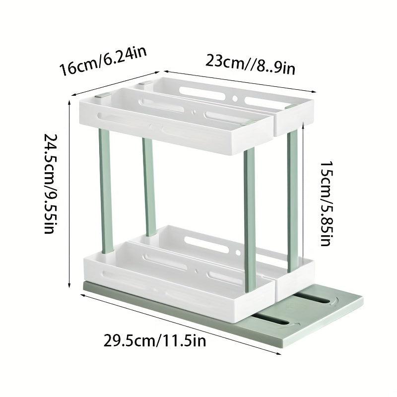 Rotating Cabinet Drawer Organize Kitchen and Under Sink