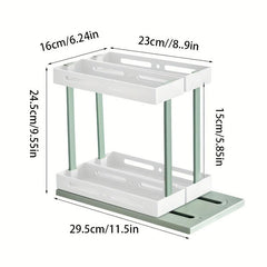 Rotating Cabinet Drawer Organize Kitchen and Under Sink