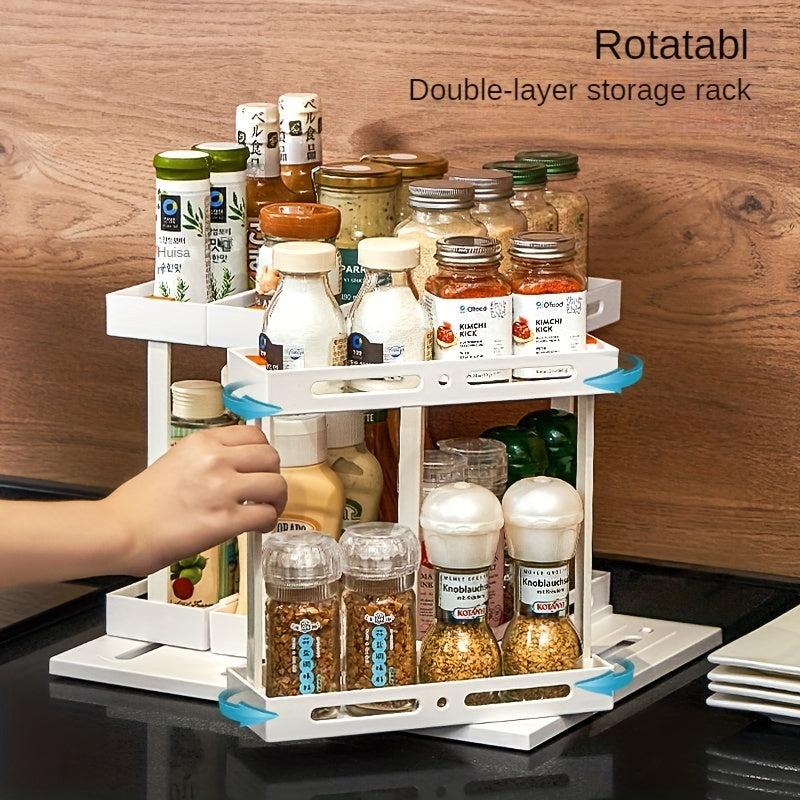 Rotating Cabinet Drawer Organize Kitchen and Under Sink