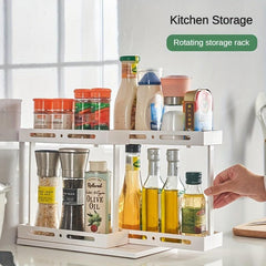 Rotating Cabinet Drawer Organize Kitchen and Under Sink