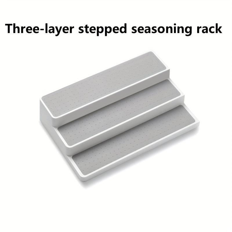 3 Tier Spice Rack Countertop Storage Holder For Seasonings Tea Canned Food