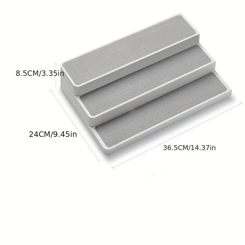 3 Tier Spice Rack Countertop Storage Holder For Seasonings Tea Canned Food