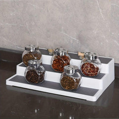 3 Tier Spice Rack Countertop Storage Holder For Seasonings Tea Canned Food