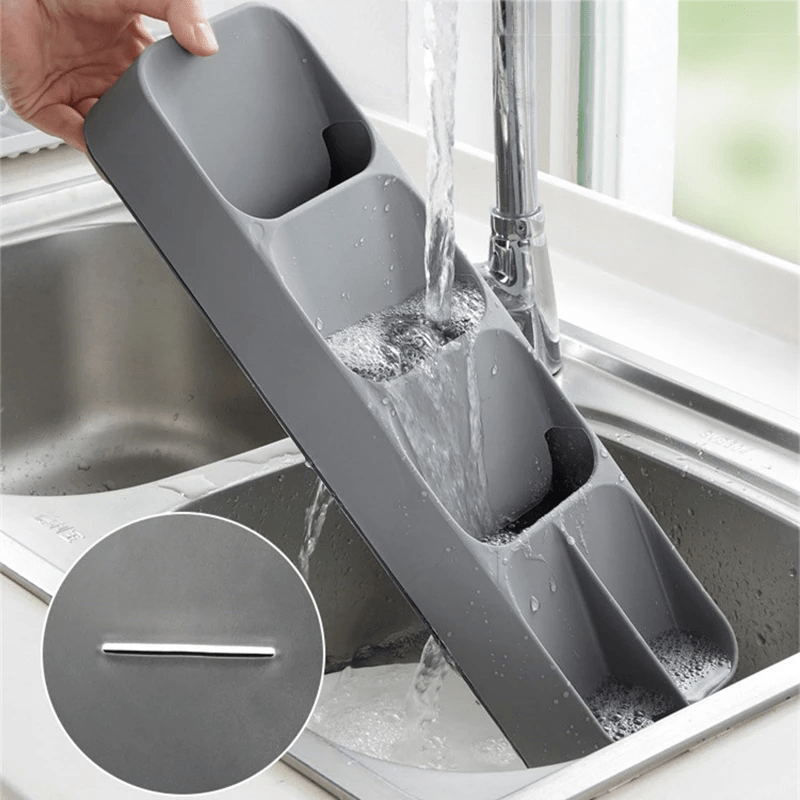 Cutlery Storage Tray Holder Organizer Container For Knives Rack