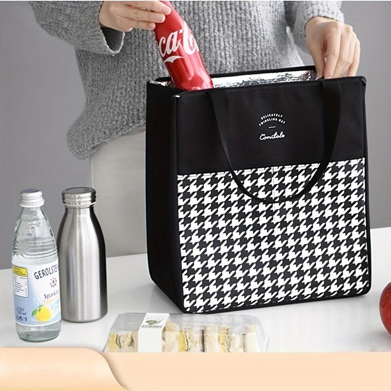 Insulated Lunch Bag Reusable Aluminum Foil Lunch Box Waterproof Leakproof