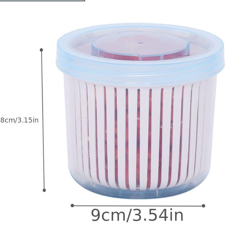 BPA Plastic Food Storage Container with Drainage for Vegetables and Fruits