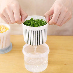 BPA Plastic Food Storage Container with Drainage for Vegetables and Fruits