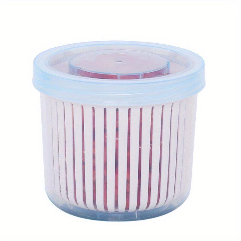 BPA Plastic Food Storage Container with Drainage for Vegetables and Fruits